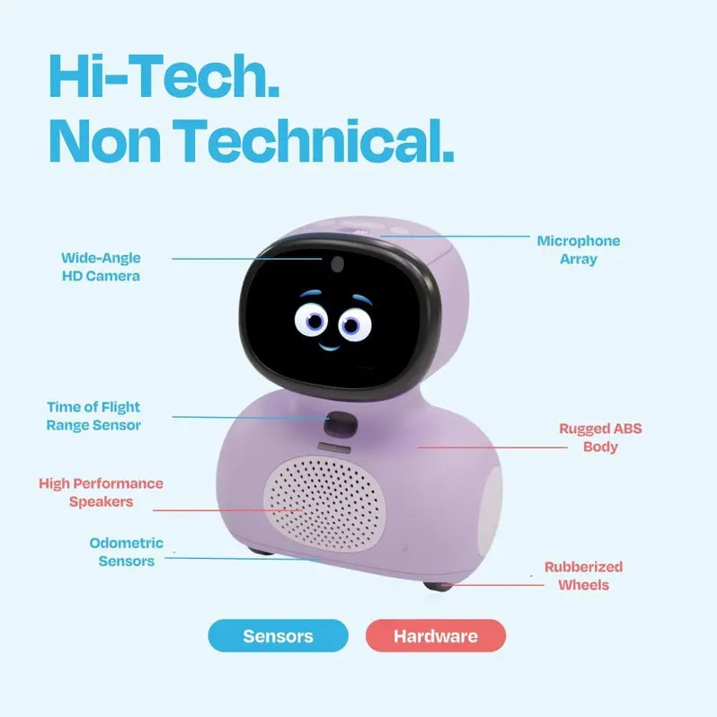 MIKO Mini AI-Powered Robot for Children – STEM Learning Tool with Coding, Voice Interaction, and Educational Games (Ages 5–12)