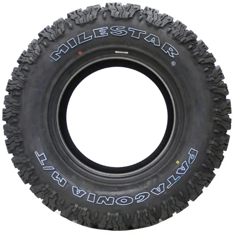 Milestar Patagonia M/T Heavy-Duty Mud-Terrain Tire – LT285/65R18 125/122Q, E Load Range for 18-Inch Rims