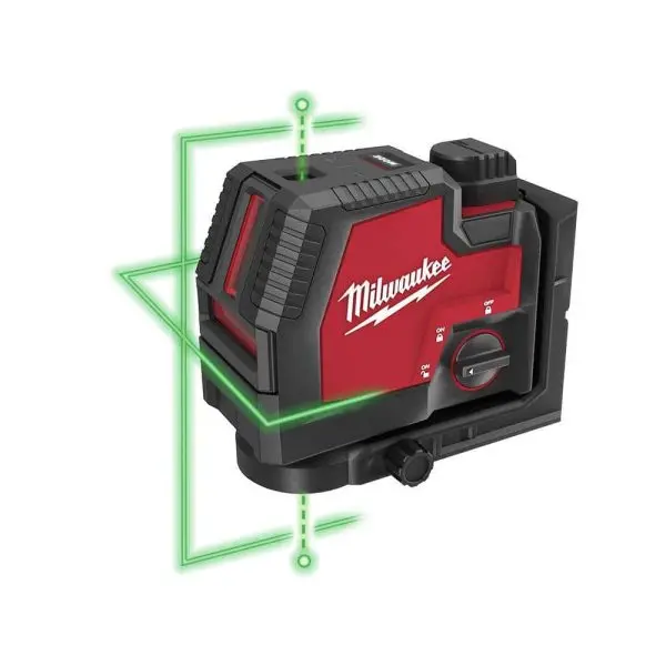 Milwaukee Cross Line Laser Level – 3522-21 Model with 100 ft Range & REDLITHIUM USB Power