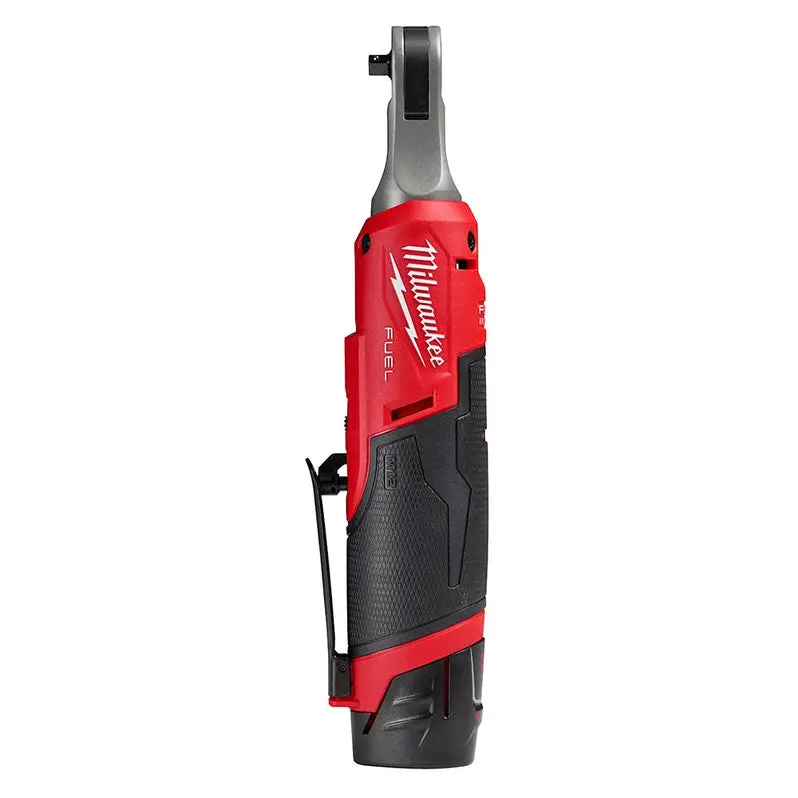 Milwaukee M12 FUEL 1/4" Cordless Ratchet – Compact Brushless Fastening Tool for Tight-Space Applications