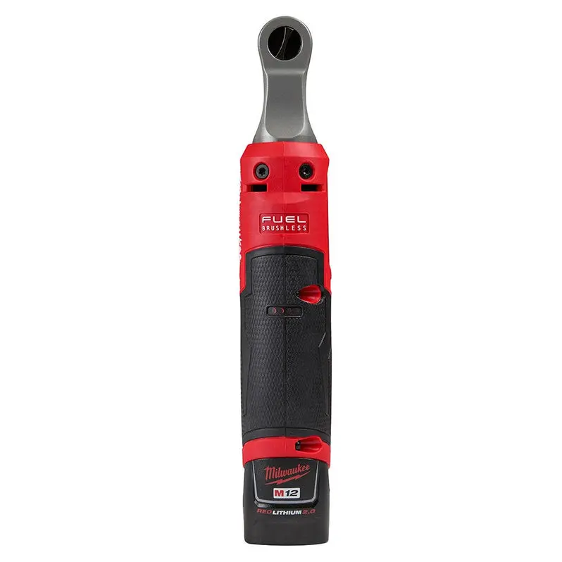Milwaukee M12 FUEL 1/4" Cordless Ratchet – Compact Brushless Fastening Tool for Tight-Space Applications
