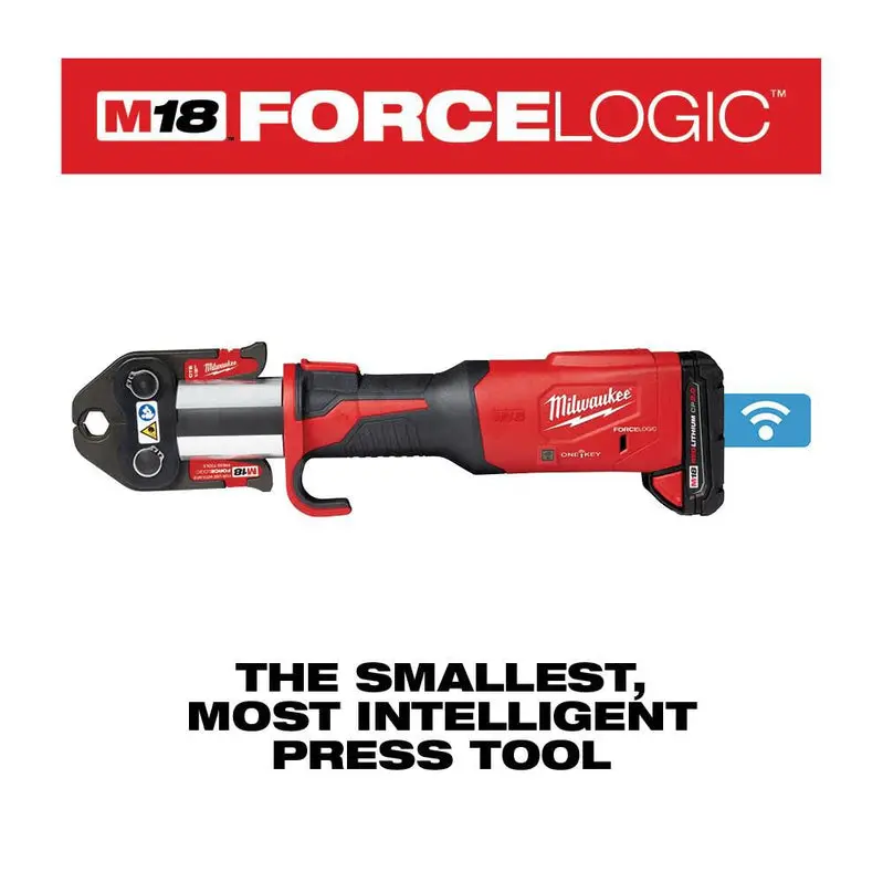 Milwaukee M18 FORCE LOGIC ONE-KEY Hydraulic Press Tool – Precision 1/2-Inch Crimping System for Professional Installations