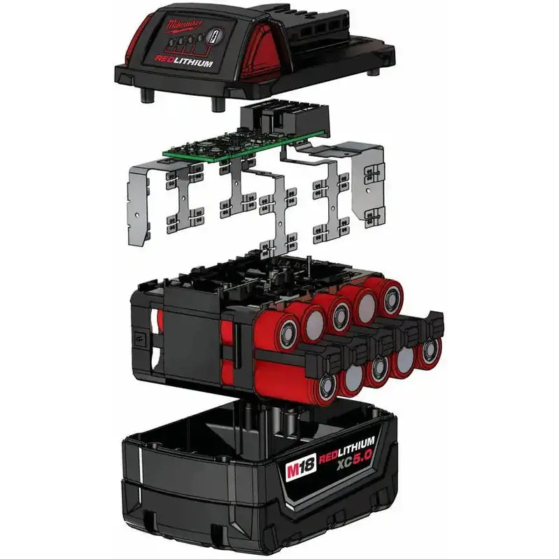 Milwaukee M18 XC 18V Lithium-Ion Battery – 5.0 Ah Extended Runtime