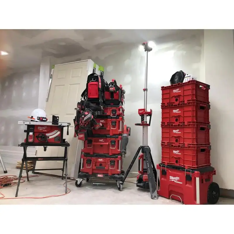 Milwaukee PACKOUT 22-Inch Heavy-Duty Rolling Tool Box – Modular Storage System for Jobsite Organization