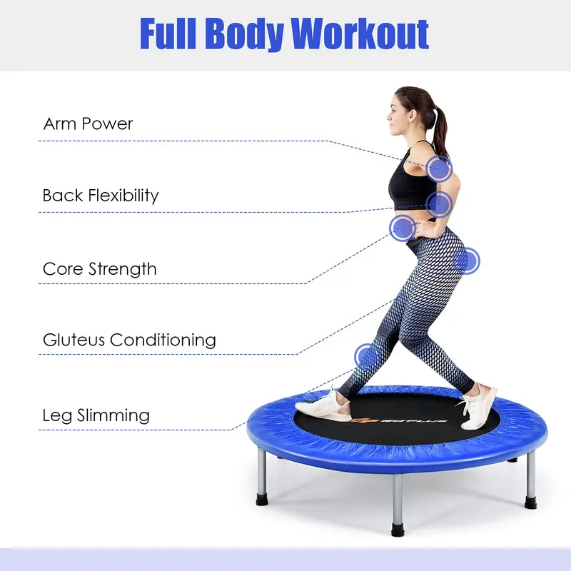 Mini Indoor Rebounder Trampoline – Compact Foldable Trampoline for Kids’ Fitness and Safe Play