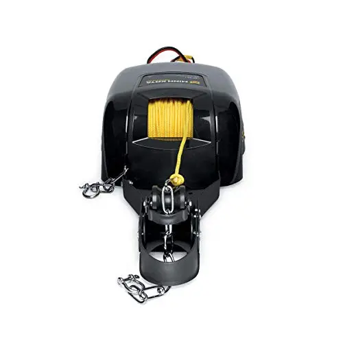 Minn Kota Deckhand 40 Electric Anchor Winch – 40-Pound Pull Force, Includes 100-Foot Rope and Horizontal Davit Mount