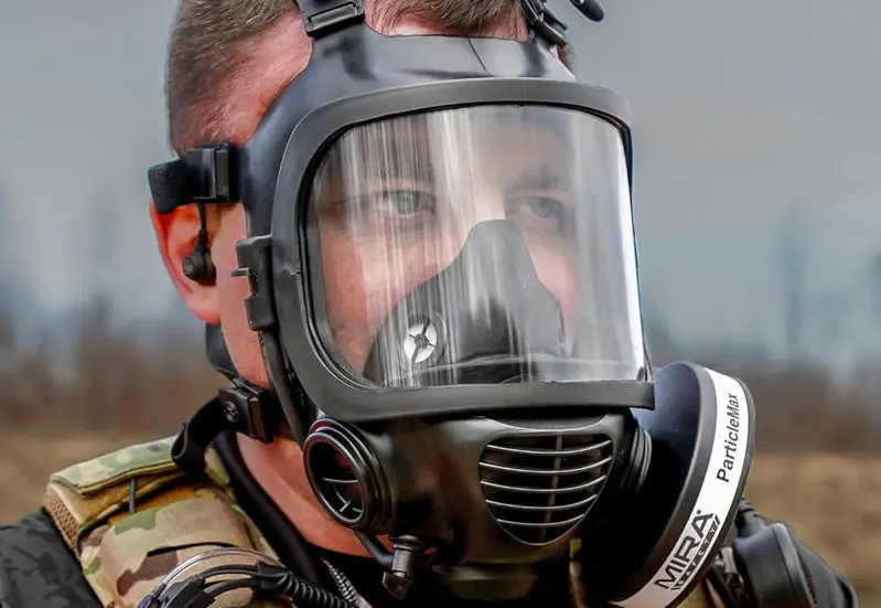 MIRA SAFETY CM-6M Full-Face CBRN Gas Mask – NIOSH-Certified, Integrated Hydration System, and Advanced Filtration