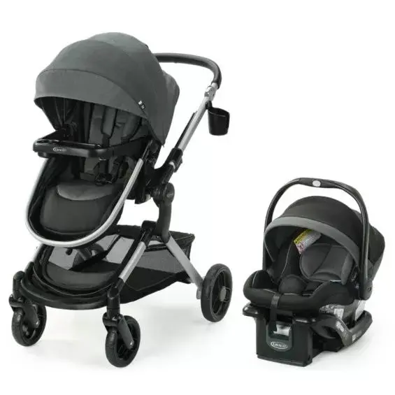 Modest Nest Travel System – Complete Infant Car Seat and Stroller Combo Designed for Seamless On-the-Go Mobility