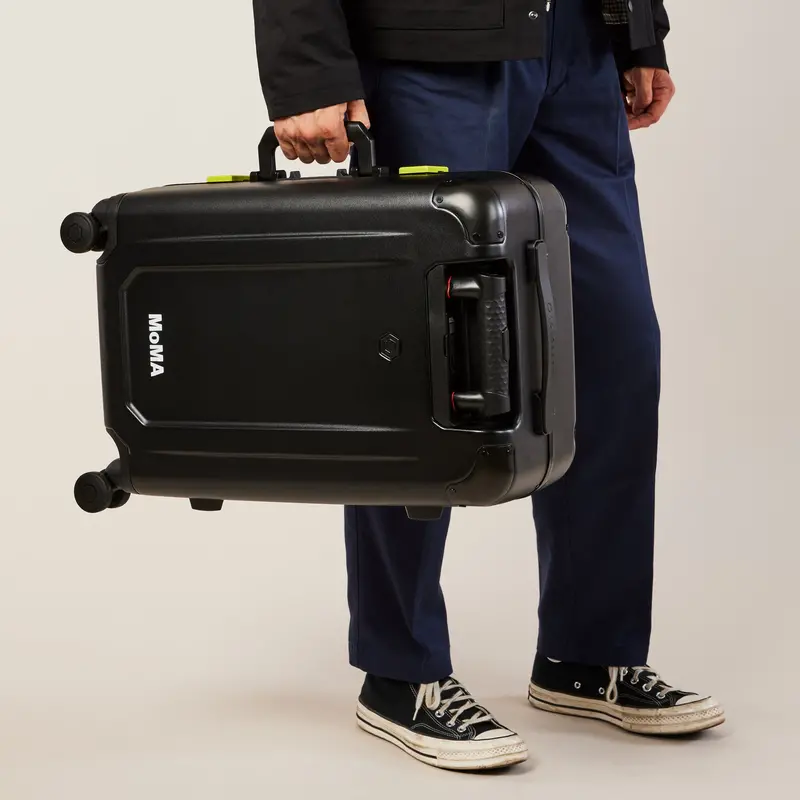 MoMA x Solgaard Ultra-Compact Carry-On Closet Luggage (Black Edition)