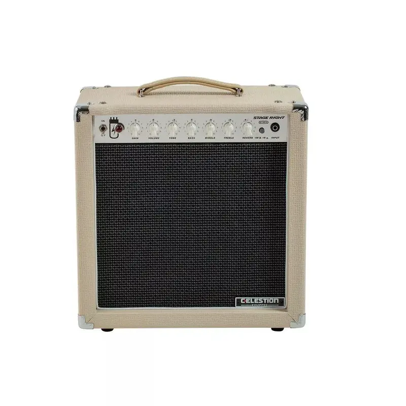Monoprice Stage Right 15W 1x12 Tube Guitar Amp with Celestion Speaker, Spring Reverb, and Classic Tone