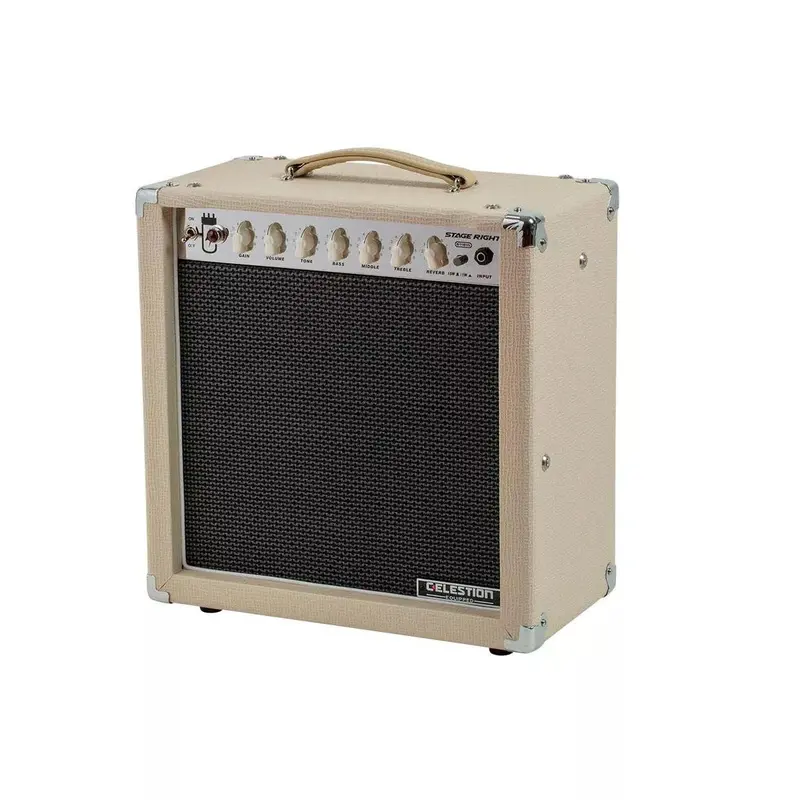Monoprice Stage Right 15W 1x12 Tube Guitar Amp with Celestion Speaker, Spring Reverb, and Classic Tone