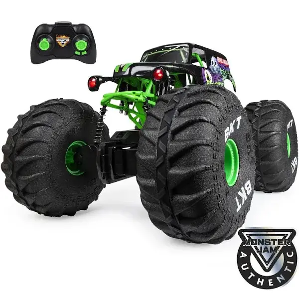 Monster Jam Mega Grave Digger RC Truck – 1:6 Scale All-Terrain Monster Vehicle with Authentic Detailing and Robust Build Quality