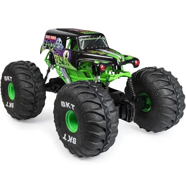 Monster Jam Mega Grave Digger RC Truck – 1:6 Scale All-Terrain Monster Vehicle with Authentic Detailing and Robust Build Quality