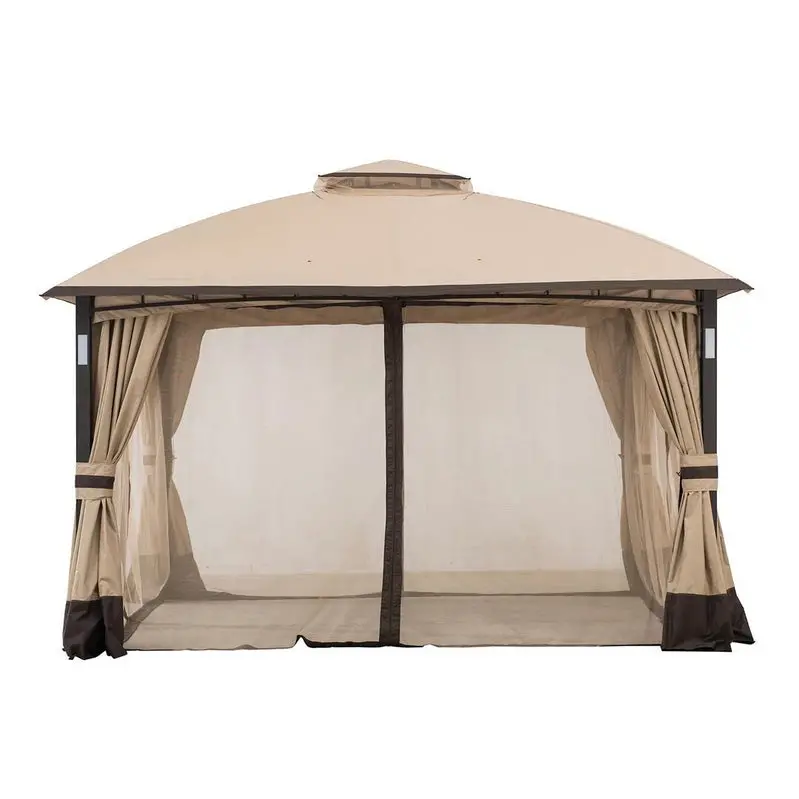 Moorehead 12 ft. x 10 ft. Rust-Resistant Powder-Coated Steel Patio Gazebo