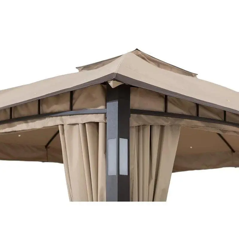 Moorehead 12 ft. x 10 ft. Rust-Resistant Powder-Coated Steel Patio Gazebo
