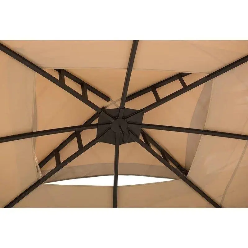 Moorehead 12 ft. x 10 ft. Rust-Resistant Powder-Coated Steel Patio Gazebo