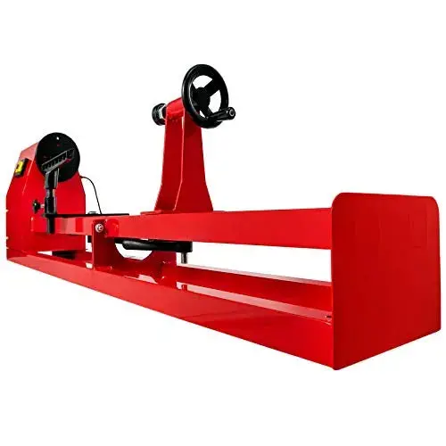 Mophorn 14" x 40" Variable-Speed Benchtop Wood Lathe – Includes 3 Turning Tools & Precision Control