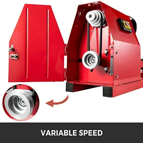 Mophorn 14" x 40" Variable-Speed Benchtop Wood Lathe – Includes 3 Turning Tools & Precision Control