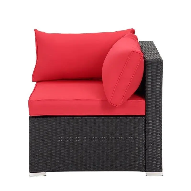 Moshannon All-Weather 6-Piece Wicker Outdoor Seating Set – Cushioned Rattan Furniture for Patios