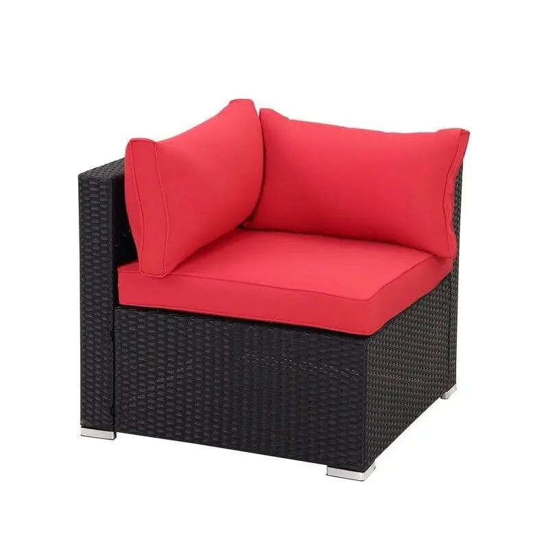 Moshannon All-Weather 6-Piece Wicker Outdoor Seating Set – Cushioned Rattan Furniture for Patios