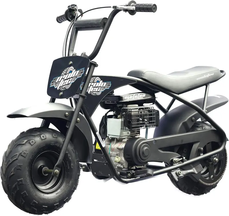 MotoTec 105cc Gas-Powered Mini Bike – 3.5HP Engine, 23 MPH Top Speed, Alloy Steel Frame for Indoor or Outdoor Use