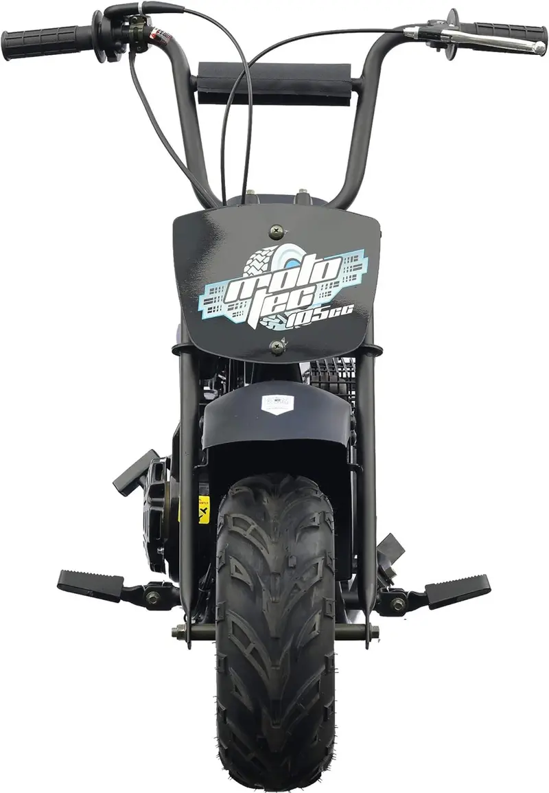 MotoTec 105cc Gas-Powered Mini Bike – 3.5HP Engine, 23 MPH Top Speed, Alloy Steel Frame for Indoor or Outdoor Use