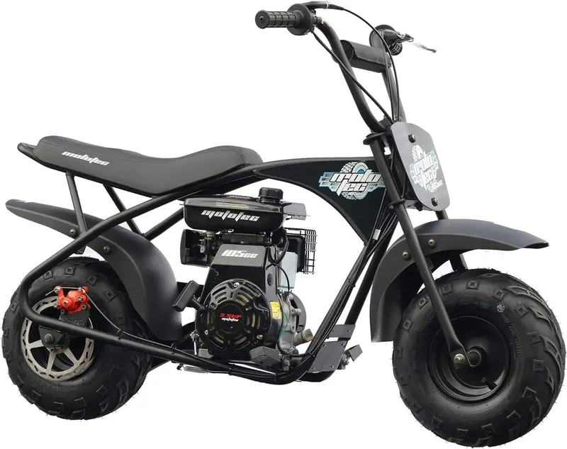 MotoTec 105cc Gas-Powered Mini Bike – 3.5HP Engine, 23 MPH Top Speed, Alloy Steel Frame for Indoor or Outdoor Use