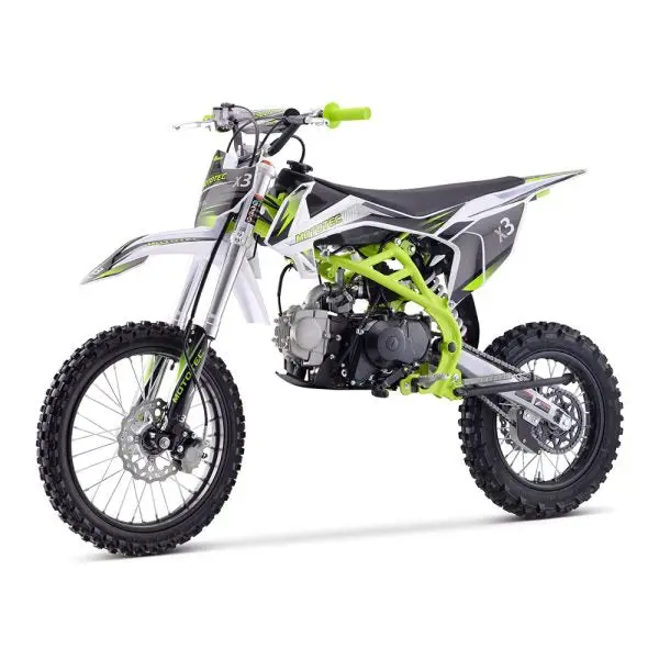 MOTOTEC X3 125cc Gas-Powered Youth Dirt Bike – 4-Stroke Engine, Camo-Green Frame, Entry-Level Off-Roader
