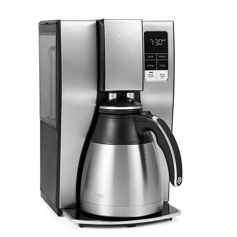Mr. Coffee 10-Cup Programmable Thermal Carafe Coffee Maker – Double-Wall Stainless Steel Pot