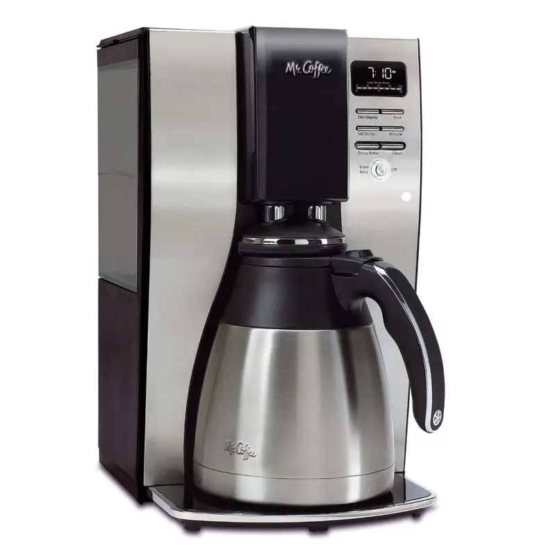Mr. Coffee 10-Cup Programmable Thermal Carafe Coffee Maker – Double-Wall Stainless Steel Pot