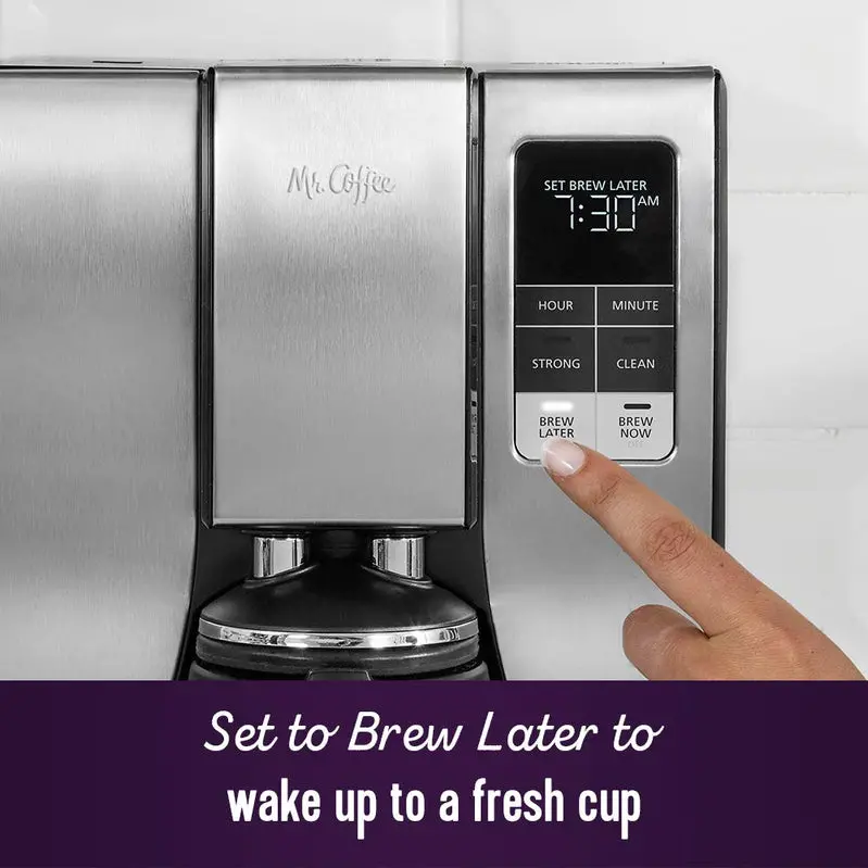 Mr. Coffee 10-Cup Programmable Thermal Carafe Coffee Maker – Double-Wall Stainless Steel Pot