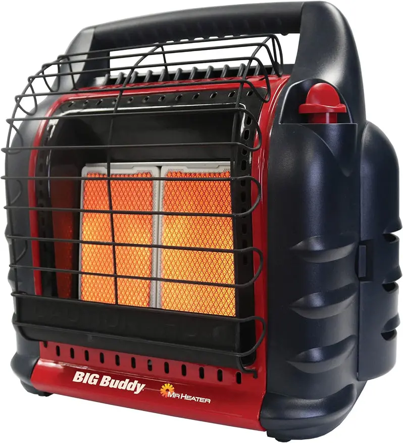 Mr. Heater Big Buddy Portable Propane Heater – 18,000 BTU Indoor-Safe Unit with Dual-Fuel Compatibility