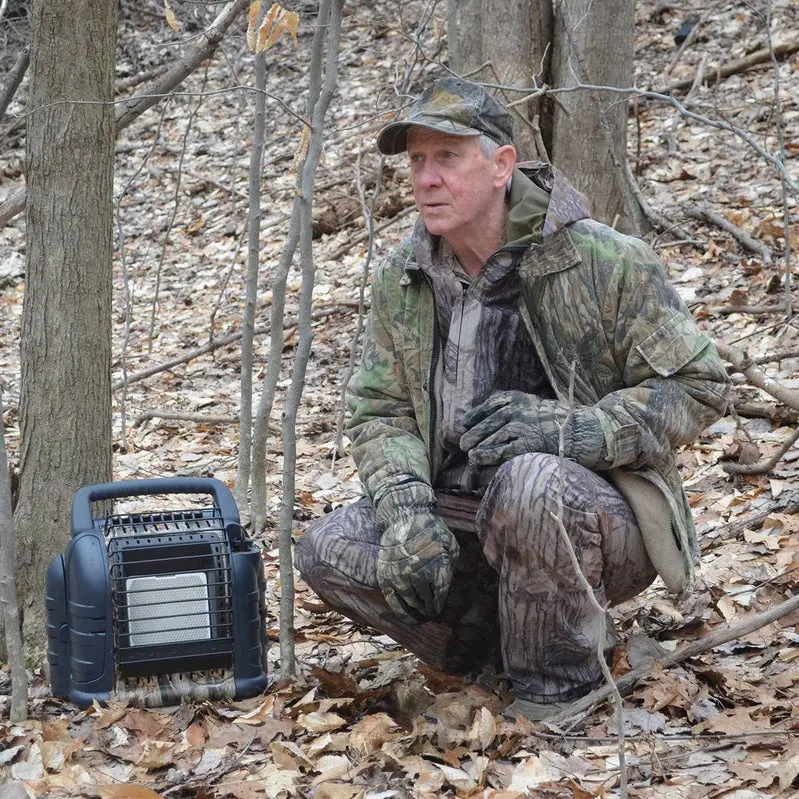 Mr. Heater Hunting Buddy Camo Propane Heater – 12,000 BTU Portable Outdoor Heating Unit