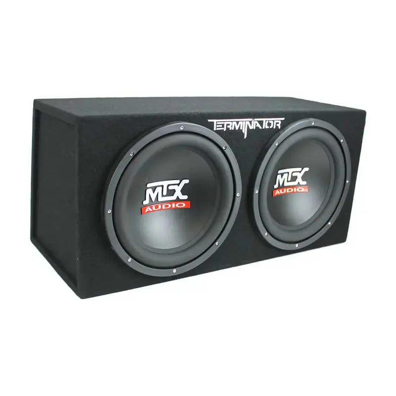 MTX TNE212D Subwoofer Bundle – Dual 12-Inch Woofers, Monoblock Amplifier, and Complete Installation Wiring Kit
