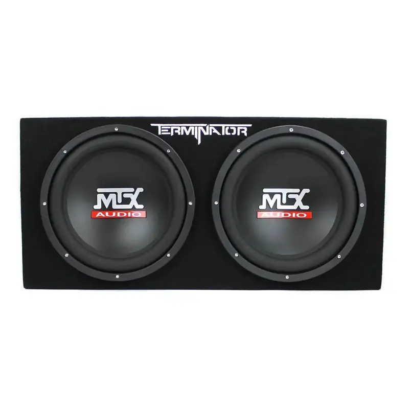 MTX TNE212D Subwoofer Bundle – Dual 12-Inch Woofers, Monoblock Amplifier, and Complete Installation Wiring Kit