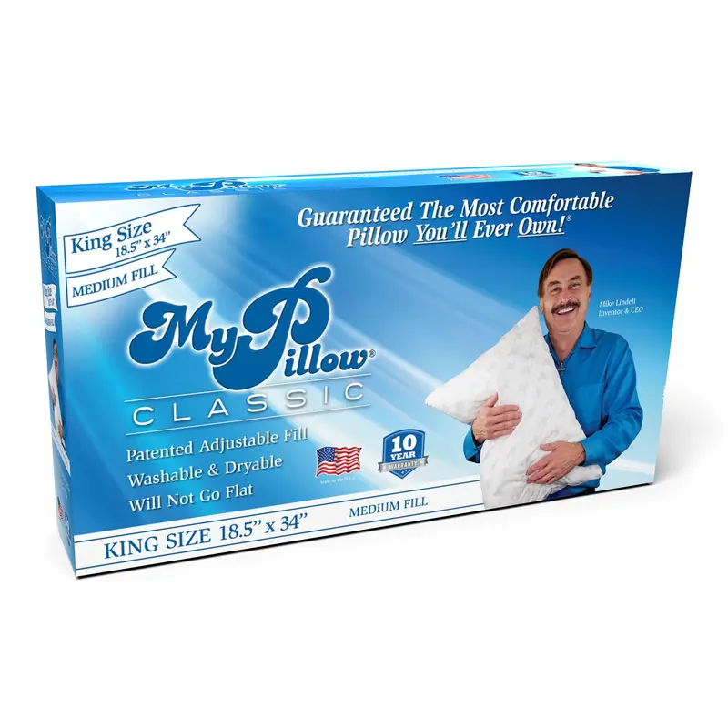 MyPillow Classic King-Size Bed Pillow – Medium Fill, As Seen on TV