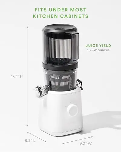 Nama J2 Cold-Press Juicer – Wide-Feed Masticating Design with Self-Feeding Hopper and High-Yield Extraction