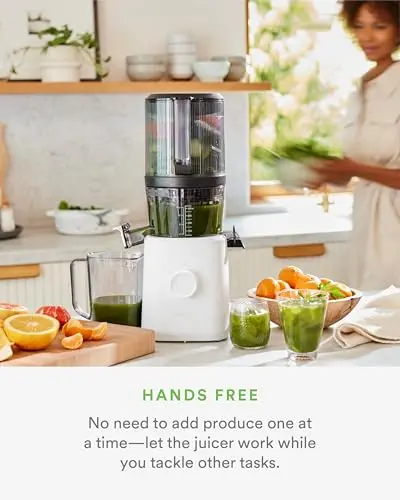 Nama J2 Cold-Press Juicer – Wide-Feed Masticating Design with Self-Feeding Hopper and High-Yield Extraction