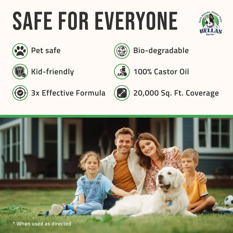 Natural Food-Grade Castor Oil – Pet-Safe Mole and Vole Deterrent (1 Gallon, Pure)