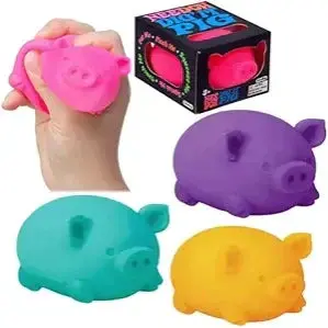 NeeDoh Dig’ It Pig – Three-Piece Squishy Sensory Ball Set