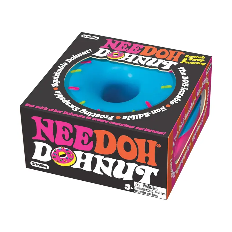 NeeDoh Dohnuts – Chew-Resistant Squishy Ring Toys for Sensory Use