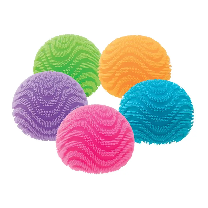 NeeDoh Fuzz Ball Wonder Waves Set – Ripple-Textured Sensory Fidget Collection