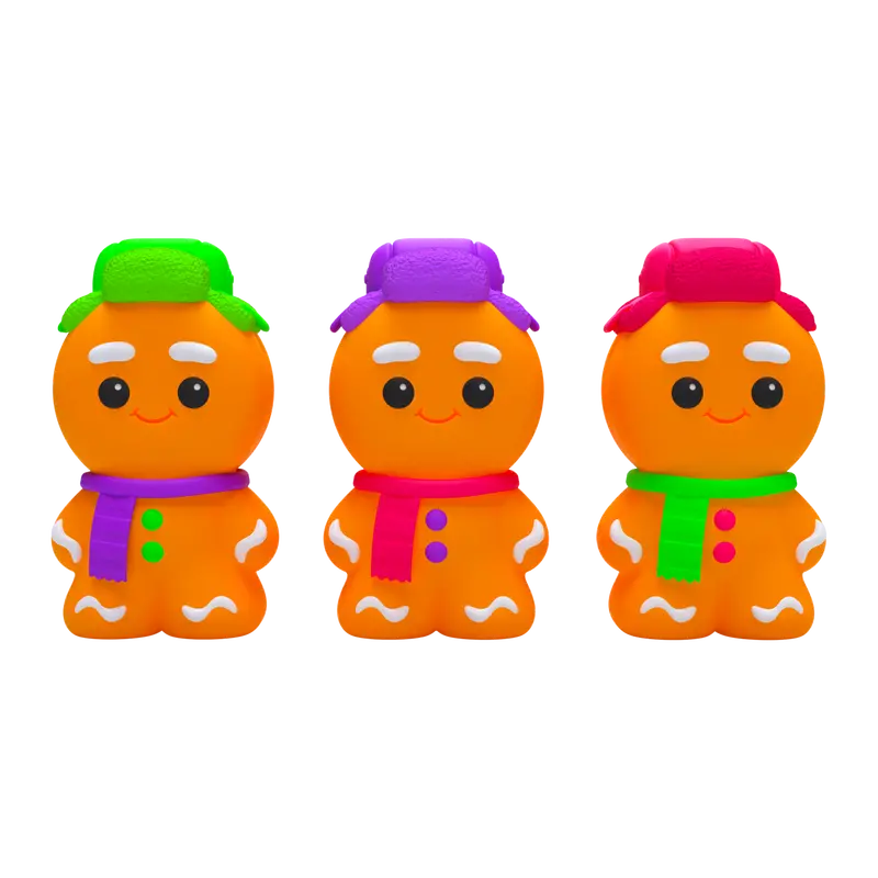 NeeDoh Ginger Glowman – Glow-in-the-Dark Squish Toy for Nighttime Fun 2