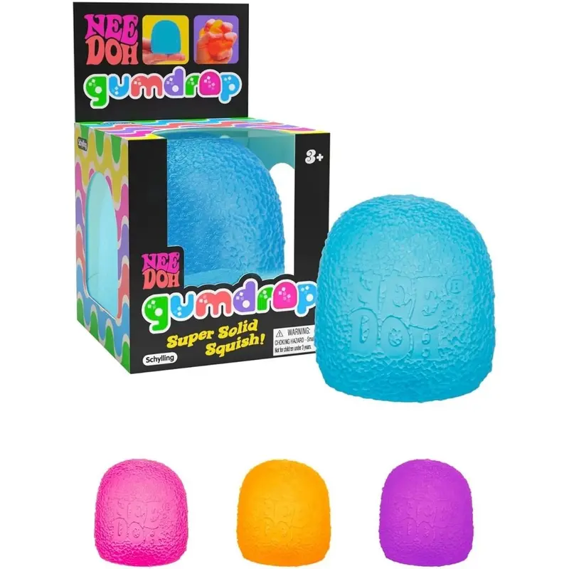 NeeDoh Gumdrop – Textured 2.5-Inch Sensory Squeeze Ball
