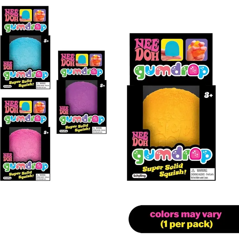 NeeDoh Gumdrop – Textured 2.5-Inch Sensory Squeeze Ball 2