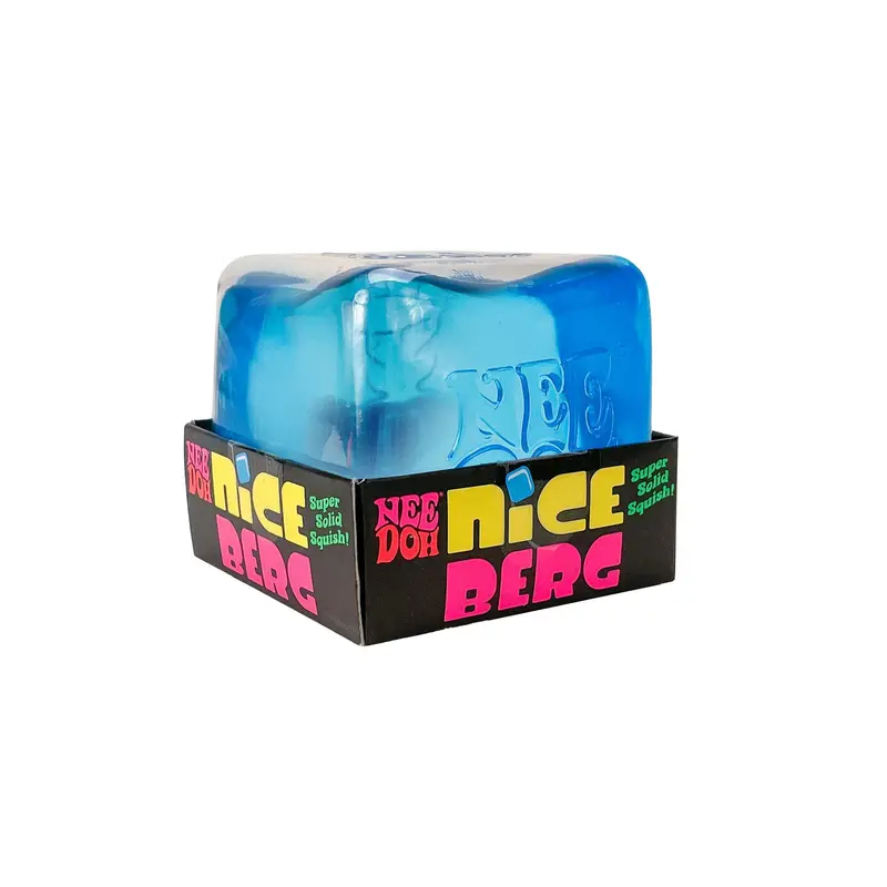 NeeDoh Nice Berg Oversized Squish Cube – Extra-Large Calming Sensory Toy