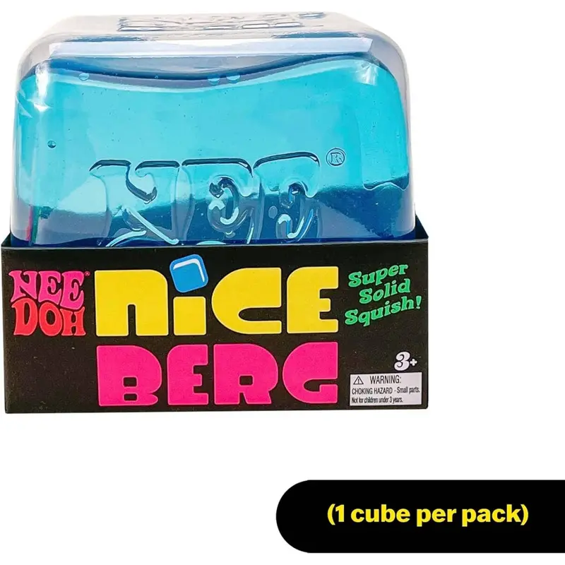 NeeDoh Nice Berg – Oversized Squishy Cube for Tactile Relief 2