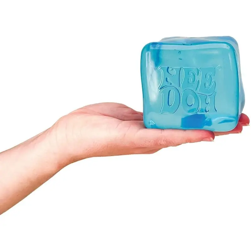 NeeDoh Nice Berg – Oversized Squishy Cube for Tactile Relief