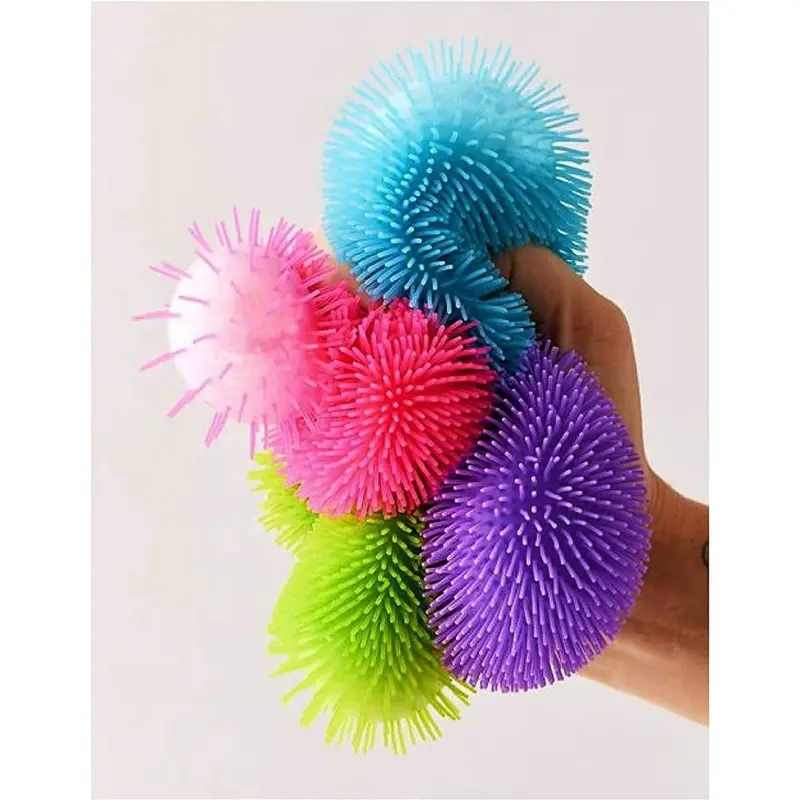 NeeDoh Shaggy Ball – Neon-Finished Fuzzy Sensory Ball Trio