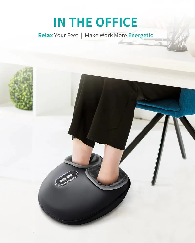 Nekteck Shiatsu Foot Massager – Deep Kneading Therapy with Adjustable Heat for Full-Soles Relaxation
